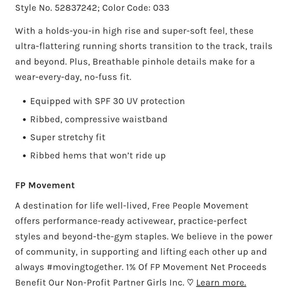 Free people movement shorts in alpine trails - Picture 9 of 9